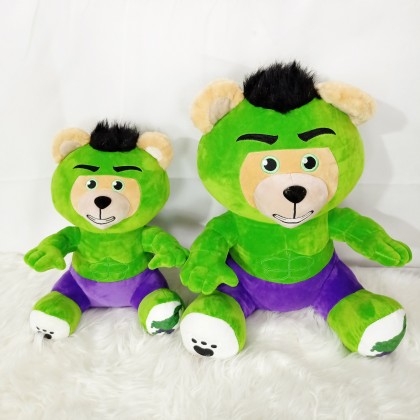 Hulk Teddy Bear SoftToys/PlushToys/KidsToys 50cm 绿巨人熊娃娃玩具公仔50厘米 Patung Beruang